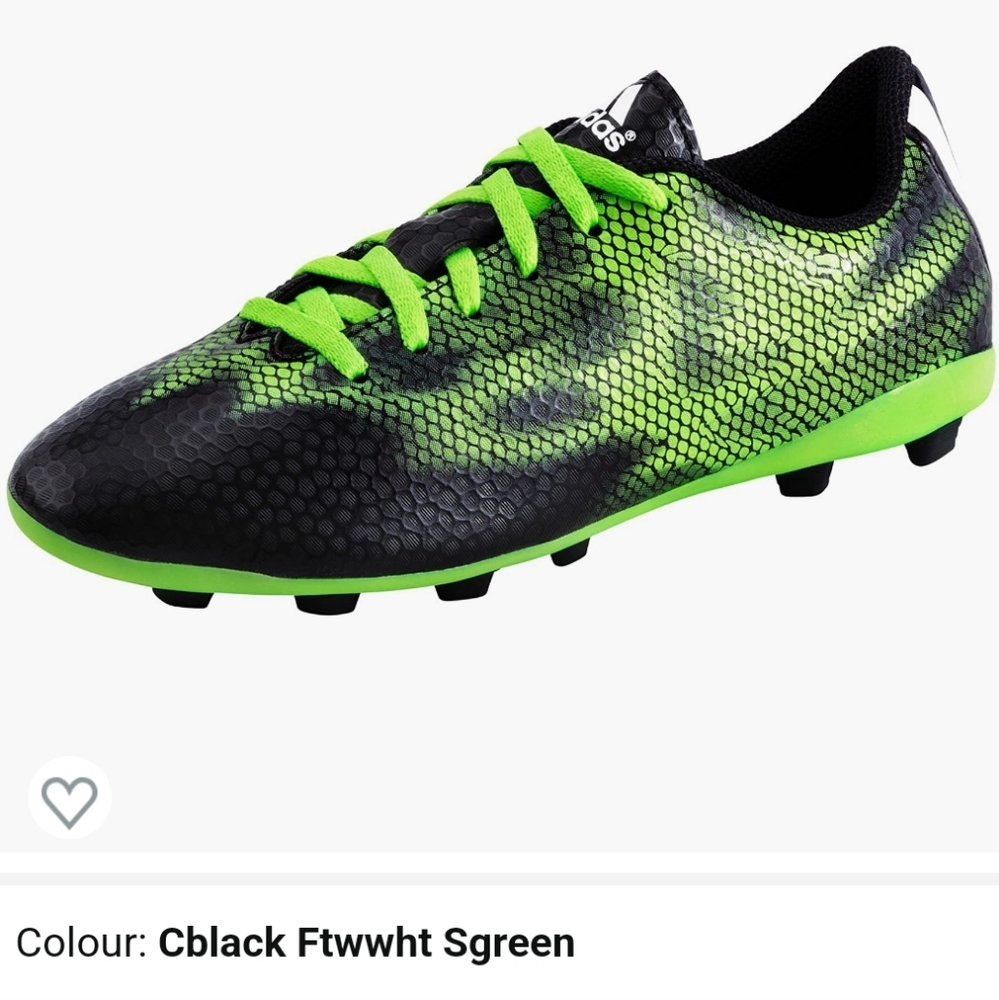 Adidas Children's Football Boots F5 FxG, black Green